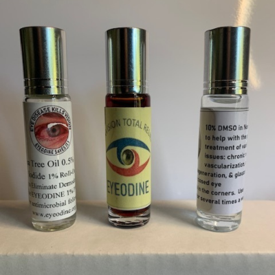 EYEODINE 3-Element Roll-On — PVP-I + Tea Tree Oil + DMSO